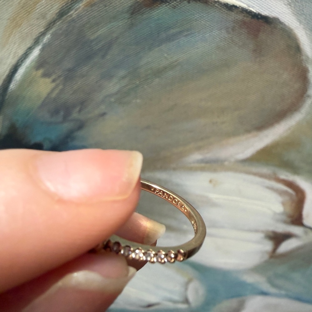 Pandora CZ 14k Gold ring - Picture 3 of 5